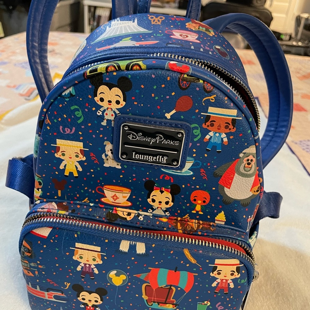 Disney Parks Loungefly Icons Celebration Mini Backpack